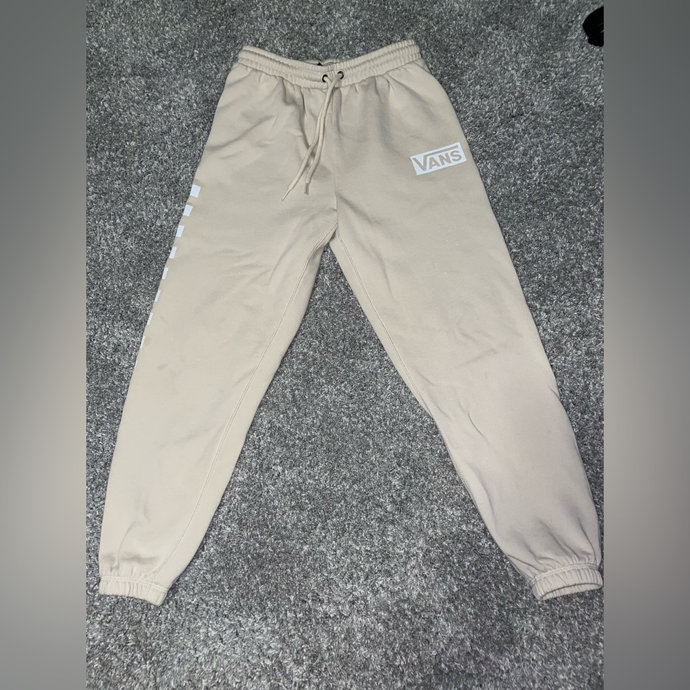 VANS TAN SIZE XSMALL SWEATPANTS WOMENS